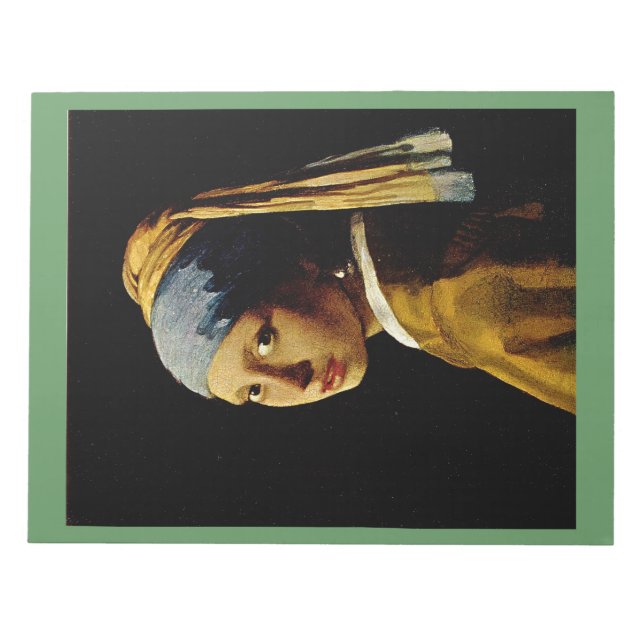 Bloc-note La fille avec un Turban / la fille avec l'oreille  (Devant)