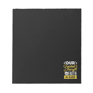 Bloc-note La foi en Dieu – Notre plus grande force Citation