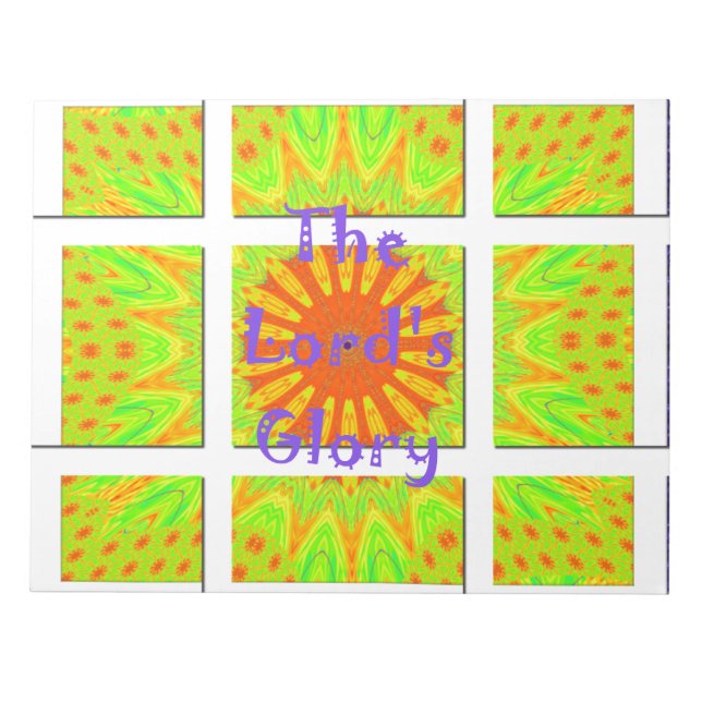 Bloc-note La Géométrie glorieuse du Seigneur : Joueuse et cr (Devant)