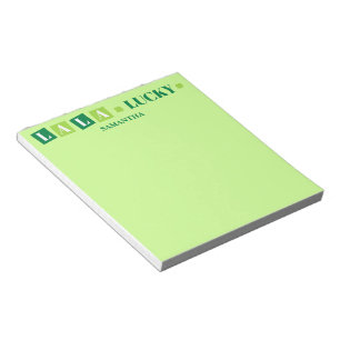 Bloc-note La La Lucky Saint-Patrick Personalisé