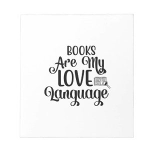 Bloc-note La lecture de livres d'art est ma langue d'amour