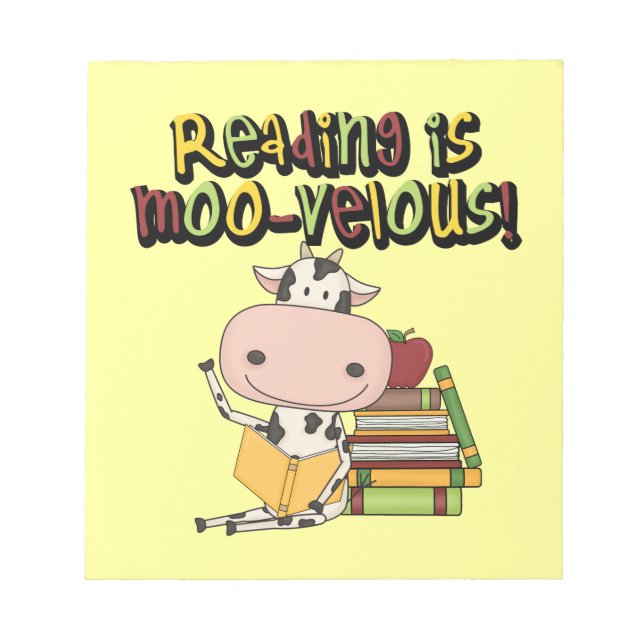 Bloc-note La lecture est MOO-velous (Devant)