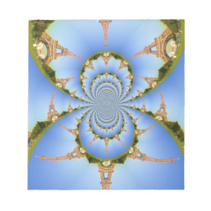 Bloc-note La magie de Paris : Design de tour Eiffel géométri