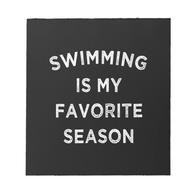 Bloc-note La natation est ma saison préférée nageurs (Devant)