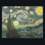 Bloc-note La nuit étoilée de Vincent van Gogh (1889)<br><div class="desc">A Classic 1889 Post Impressionist Painting, artwork that has passed into the public domain and makes wonderful toxits and other products. All of the Fine Art, Vintage Art, Classic Masterpieces, and other Antique Masterworks here at Masterpiece Gallery have been carefully edited and placed on products to provide the meilleur résultat...</div>