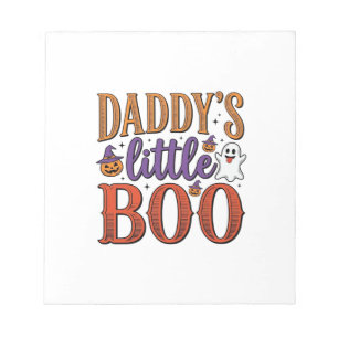 Bloc-note La petite Boo vintage Halloween de papa