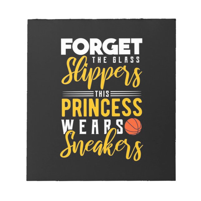 Bloc-note La princesse de basket-ball porte des Baskets (Devant)