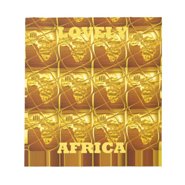 Bloc-note La promesse dorée de l'Afrique (Devant)