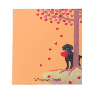 Bloc-note Labrador noir couleur d'automne