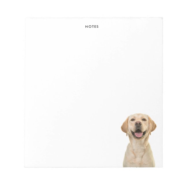 Bloc-note Labrador Retriever Drôle Nom Personnalisé (Devant)