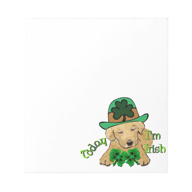 Bloc-note Labrador Retriever St Pattys (Devant)