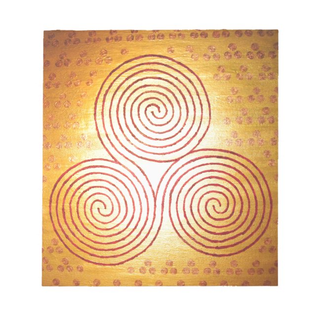 Bloc-note Labyrinthe à triple spirale (Devant)