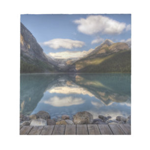 Bloc-note Lac Louise au lever du soleil, Parc national Banff