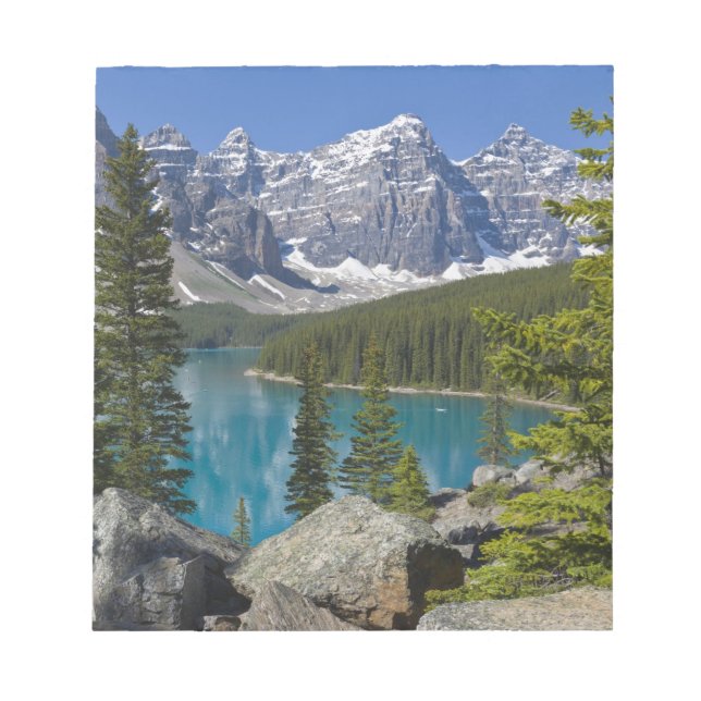 Bloc-note Lac Moraine, Rocheuses canadiennes, Alberta, Canad (Devant)