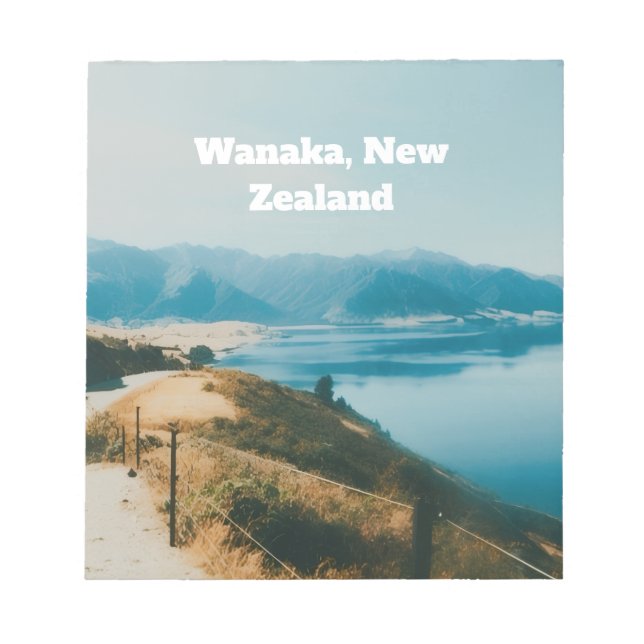 Bloc-note Lac Wanaka, Île du Sud, Nouvelle-Zélande (Devant)