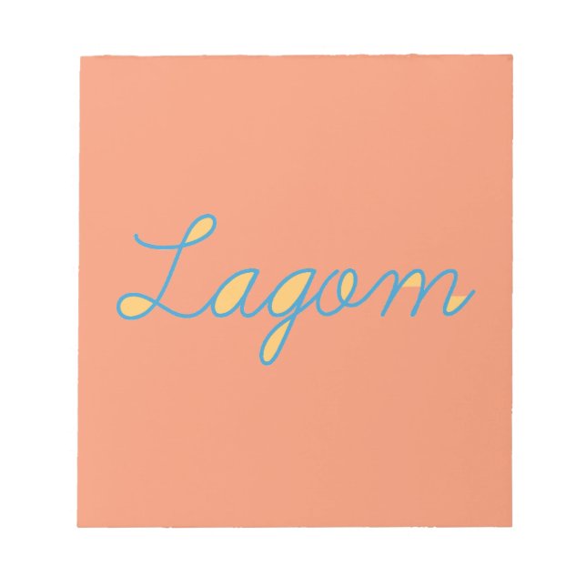 Bloc-note Lagom Suède (Devant)