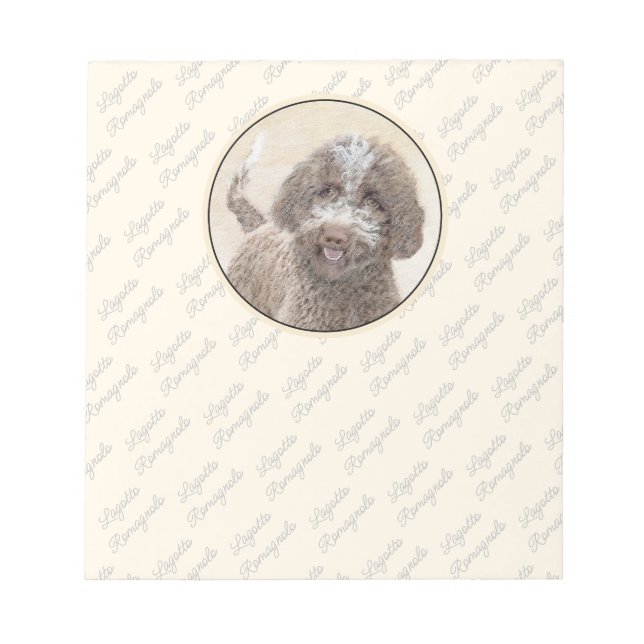 Bloc-note Lagotto Romagnolo Peinture - Cute Original Chien A (Devant)