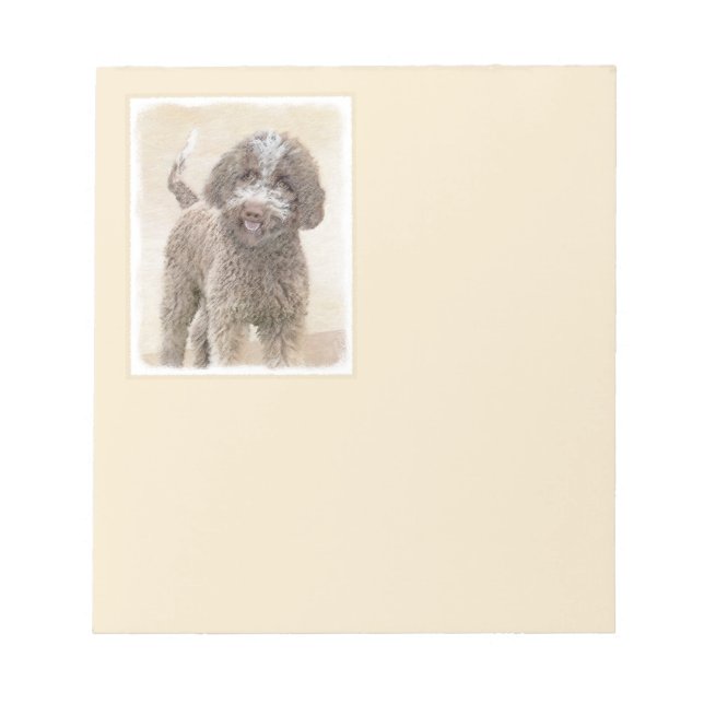Bloc-note Lagotto Romagnolo Peinture - Cute Original Chien A (Devant)