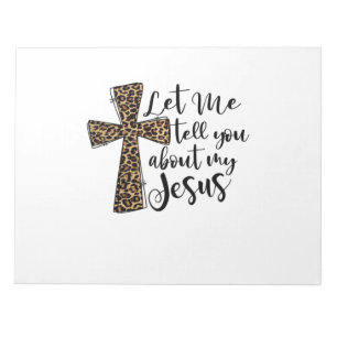 Bloc-note Laisse-Moi Te Dire Bout Mon Jésus Bible Chrétienne