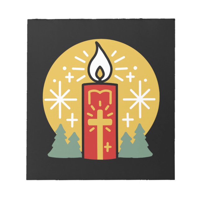 Bloc-note Laissez Faith être votre plus brillant Star Candle (Devant)