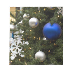 Bloc-note L'Amérique du Nord. Décorations de Noël sur