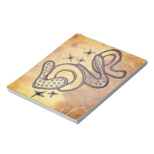 Bloc-note L'amour dans le style années 1960