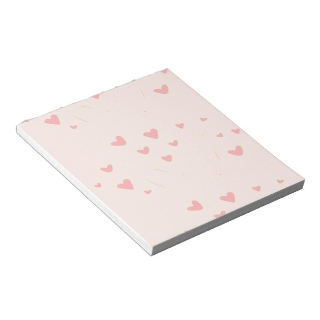 Bloc-note L'amour est dans les coeurs roses de l'air (Incliné)