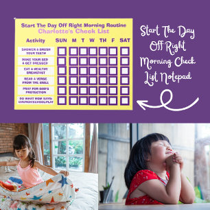 Bloc-note Lancer La Liste De Vérification Le Jour De La Ferm