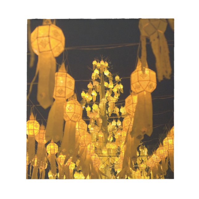 Bloc-note Lanterne pour la fête de Loi Krathong. (Devant)