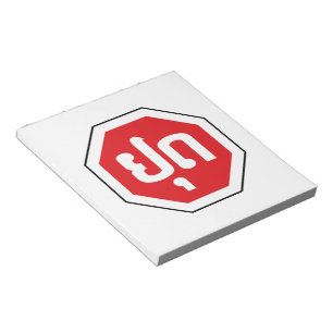 Bloc-note Laos Traffic STOP Sign ⚠ YOOT in Laotian Language