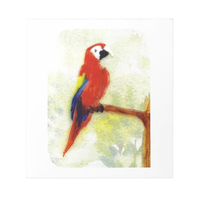 Bloc-note L'art coloré des oiseaux Macaw (Devant)
