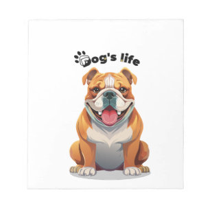 Bloc-note L'art pour les amoureux de Bouledogues � Parfait p