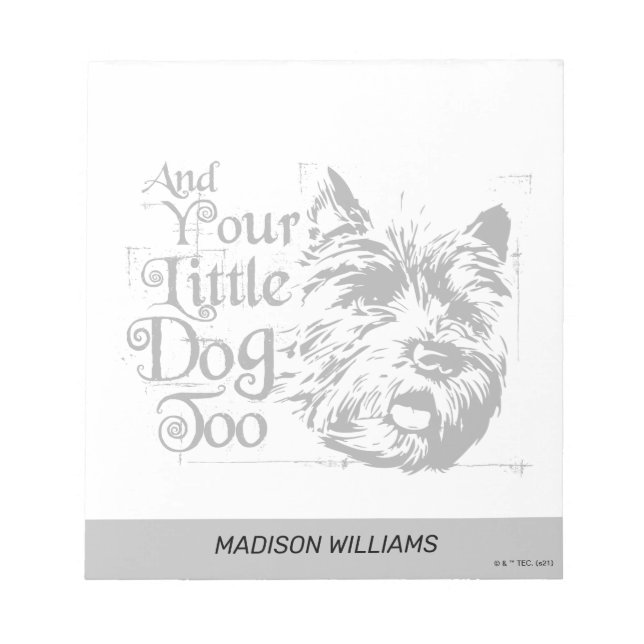 Bloc-note L'Assistant D'Oz™ | Et Ton Petit Chien Aussi (Devant)