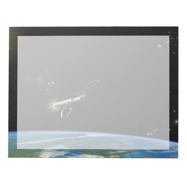 Bloc-note L'Atlas V541 Lance Le Véhicule En Orbite. (Devant)