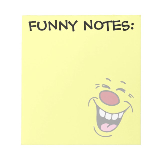 Bloc-note Laughing Face Grumpey (Devant)