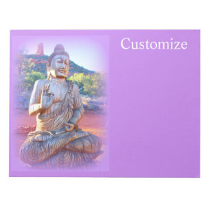 Bloc-note lavande aura buddha