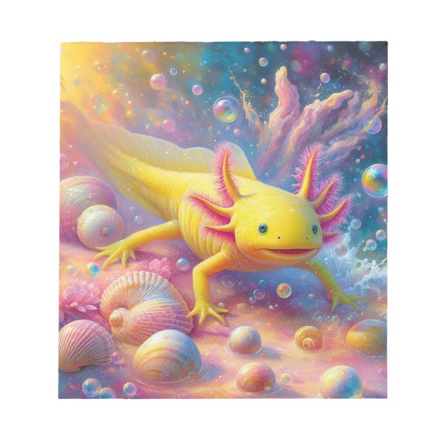 Bloc-note L'Axolotl Joyeux (Devant)