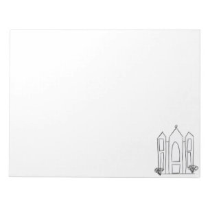 Bloc-note LDS Salt Lake City Temple simple modern mormon 