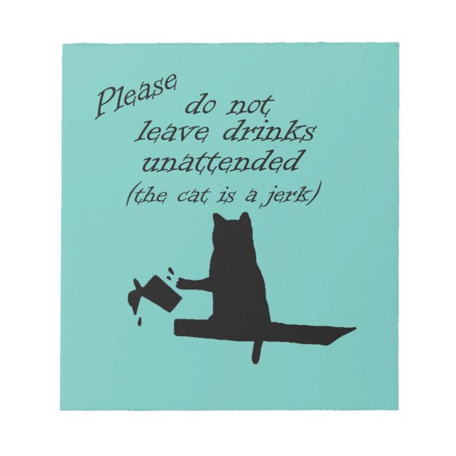 Bloc-note Le chat est un Jerk (Devant)