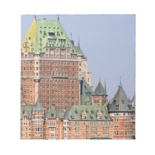 Bloc-note Le Château Frontenac à Québec, Canada.