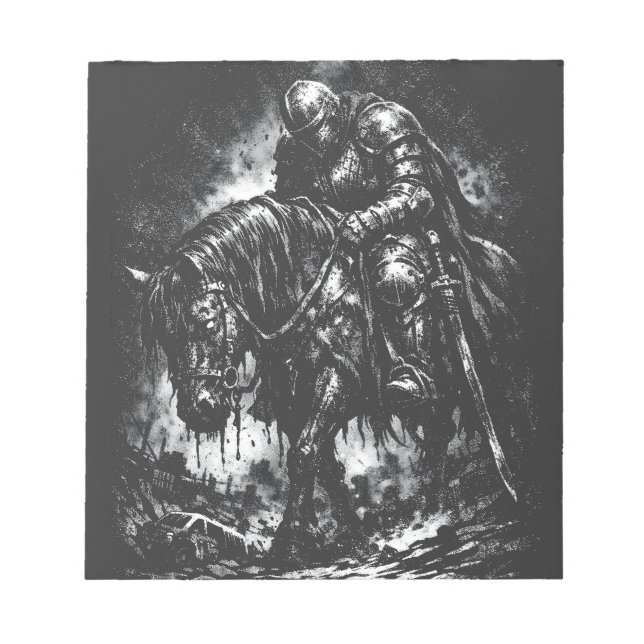 Bloc-note Le Chevalier Déchu par BurnsInHell (Devant)