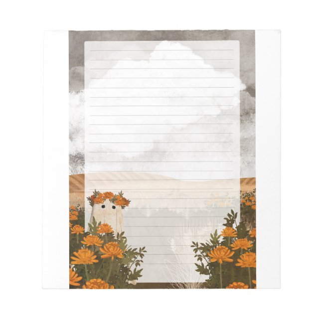 Bloc-note Le fantôme du chrysanthème timide - Papier à lettr (Devant)