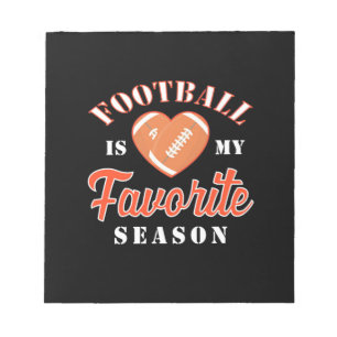 Bloc-note Le football américain est ma saison préférée