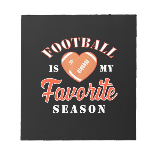 Bloc-note Le football américain est ma saison préférée (Devant)