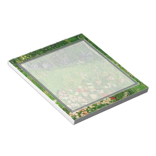 Bloc-note Le jardin de Daubigny, Vincent Van Gogh. beau (Incliné)