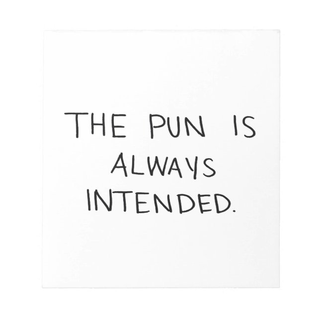 Bloc-note Le jeu de mots est toujours prévu (Devant)