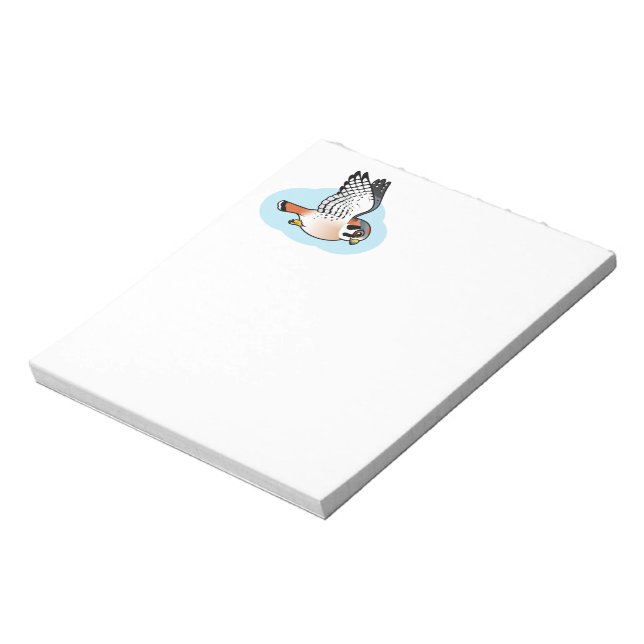 Bloc-note Le Kestrel américain en vol (Tourné)