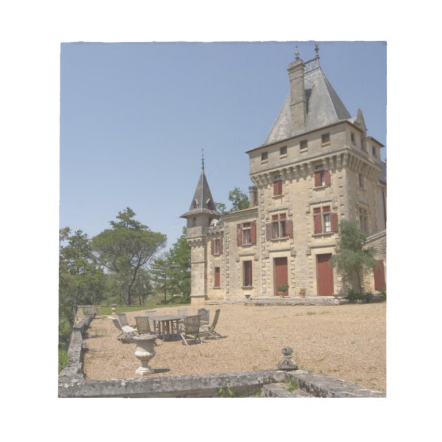 Bloc-note Le magnifique Château de Pressac et jardin (Devant)