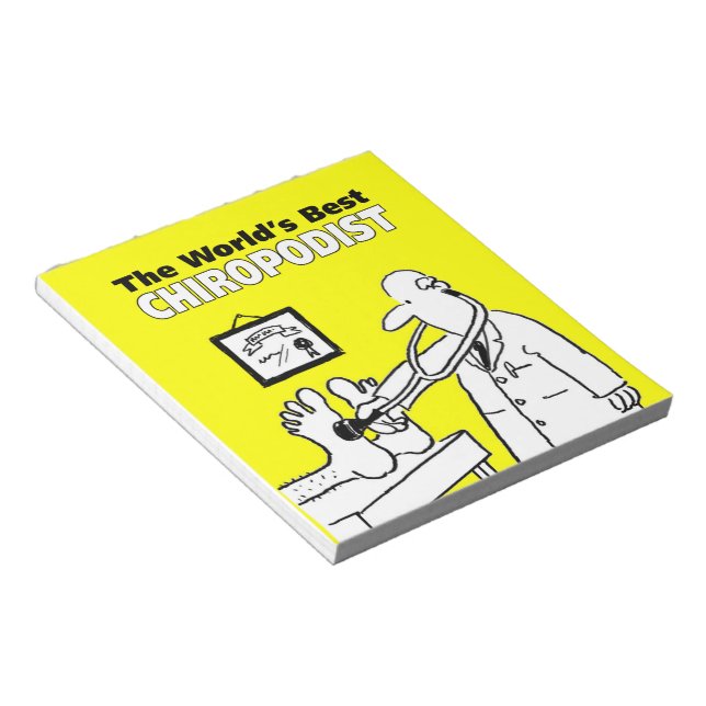 Bloc-note Le meilleur chiropodiste du monde (Incliné)