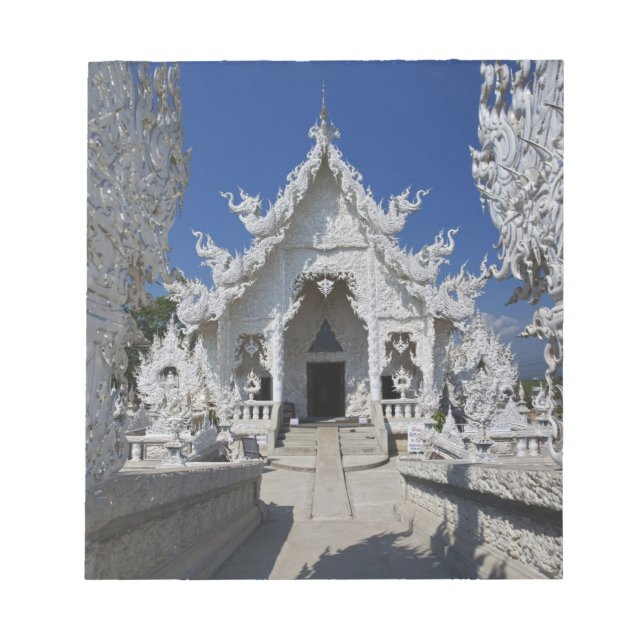 Bloc-note Le nouveau temple tout blanc de Wat Rong Khun à (Devant)